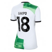 Fotbalové Dres Liverpool Cody Gakpo #18 Dámské Venkovní 2023-24 Krátký Rukáv